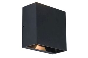 Lutec Gemini Beams IP54 7.5W 3000K Integrated LED Wall Light Matt Black