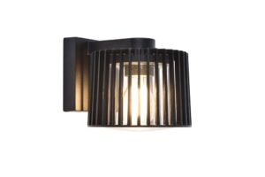 Lutec Shyne Outdoor Wall Light E27 Black