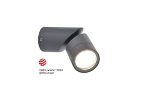 Lutec Tubon Outdoor LED Wall Light GU10 Dark Grey