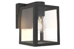 Lutec Shiva Outdoor Wall Down Light E27 Black
