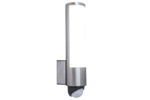 Lutec Leda IP44 Integrated LED 15.5W 3000K Wall Light Stainless Steel