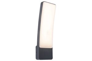 Lutec Kira IP54 Integrated LED 17.3W 4000K Wall Light Dark Grey