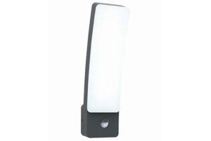 Lutec Kira IP54 Integrated LED 18W 4000K Wall Light Dark Grey