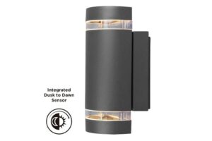 Lutec Focus Outdoor D2D Wall Up And Down Light GU10 Black