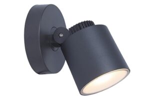 Lutec Explorer IP54 Integrated LED 3.5W 3000K Wall Light Dark Grey