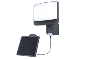 Lutec Sunshine IP54 Integrated 11W 5000K LED Solar Light Dark Grey