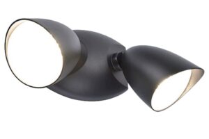 Lutec Shrimp New Shape Outdoor 23.5W 4000K LED Wall 2 Light Black