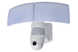 Lutec Libra Outdoor LED 36W CCT Wall Camera 2 Light PIR White Lutec Connect