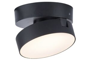 Lutec Stanos IP20 Integrated 6.8W CCT LED Indoor Wall And Ceiling Black