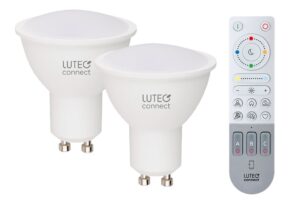 Lutec SMD GU10 4.7W RGBW LED Lamp Pack Of 2