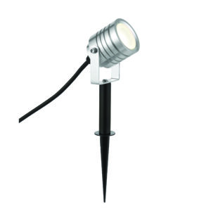 Saxby Luminatra Spike Light IP65 Silver/Black 4W