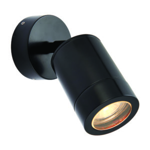Saxby Odyssey Spotlight Wall Light IP65 7W GU10 - Sand Black