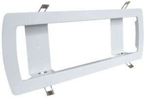 Eterna Semi Recessed EMERGENCY Bulkhead White Frame