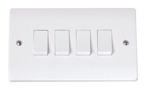 Click Curva 10A 4 Gang 2 Way Switch