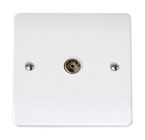 Click Curva Single Coaxial Outlet