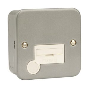 Click Metal Clad 13A Fused Connection Unit With Optional Flex Outlet