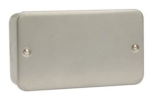 Click Metal Clad 2 Gang Blank Plate