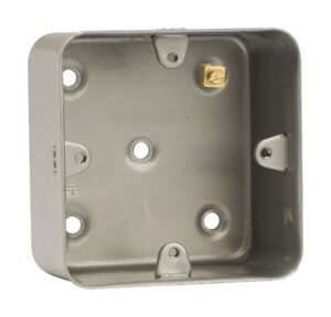 Click Metal Clad 1 Gang Mounting Box (As Cl083 But Without Knockouts)
