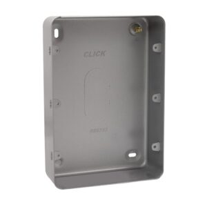 Click Metal Clad 2G 3 Row Mc Back Box 50Mm Deep-No K/O