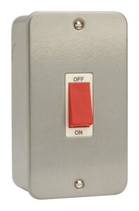 Click Metal Clad 45A Dp Switch Double Plate