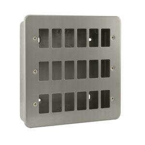 Click Metal Clad 18 Gang GridPro Frontplate & Back Box