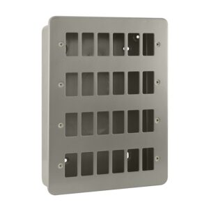 Click Metal Clad 24 Gang GridPro Frontplate & Back Box