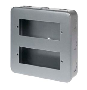Click Metal Clad 12 Gang Minigrid Plate & Backbox