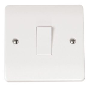Click Mode 10Ax 1 Gang 2 Way Plate Switch