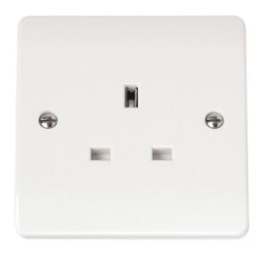 Click Mode 13A 1 Gang Unswitched Socket Outlet