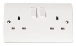 Click Mode 13A 2 Gang Dp Switched Socket Outlet Clean Earth