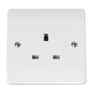 Click Mode 13A 1 Gang 3 Pin Safety Shutter Unswitched Socket Outlet
