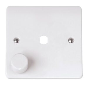 Click Mode 1 Gang Single Dimmer Plate & Knob