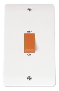 Click Mode 45A 2 Gang Single Cooker Switch