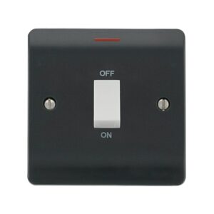 Click Mode 50A 1 Gang Double Pole Switch With White Rocker & Led Part M