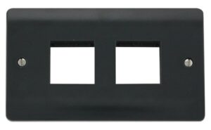 Click Mode 2 Gang Plate 2 X 2 Aperture