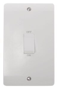 Click Mode 45A 2 Gang Single Cooker Switch