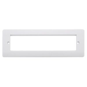 Click Mode Small New Media Unfurnished Front Plate & Yoke 8 Apertures