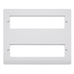 Click Mode Large New Media Unfurnished Front Plate & Yokes 2 X 8 Apertures