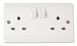 Click Mode 13A 2 Gang Dp Switched Non-Standard Socket Outlet
