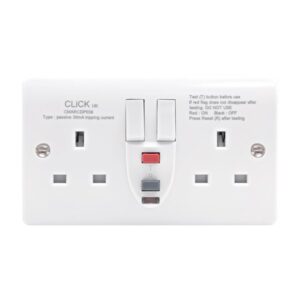 Click Mode 13A 2G Dp Switch Socket Passive Rcd