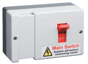 Click Essentials 80A Fused Main Switch (80A Hrc Fuse Fitted)