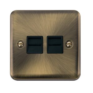 Click Deco Plus Twin Telephone Outlet Secondary