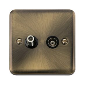 Click Deco Plus Isolated Satellite & Isolated Coaxial Outlet