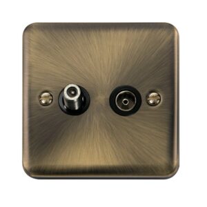Click Deco Plus Non-Isolated Satellite & Non-Isolated Coaxial Outlet