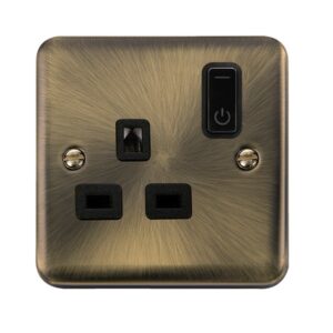 Click Deco Plus Ingot 13A 1G Rf Smart Socket Deco+ Ab Bk