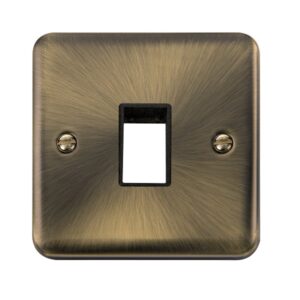 Click Deco Plus 1 Gang Minigrid Unfurnished Plate 1 Aperture