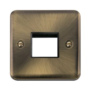 Click Deco Plus 1 Gang Minigrid Unfurnished Plate 2 Apertures