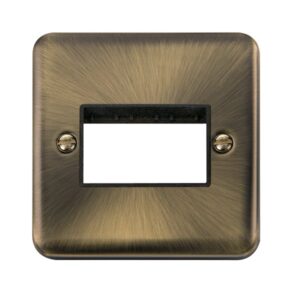 Click Deco Plus 1 Gang Minigrid Unfurnished Plate 3 Apertures