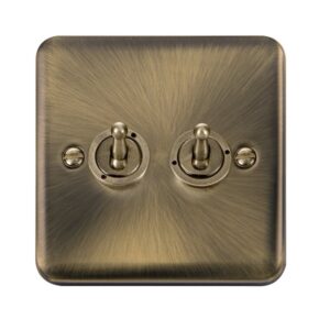 Click Deco Plus 10Ax 2 Gang 2 Way Toggle Switch