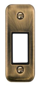 Click Deco Plus 1 Gang Minigrid Unfurnished Architrave Plate 1 Aperture